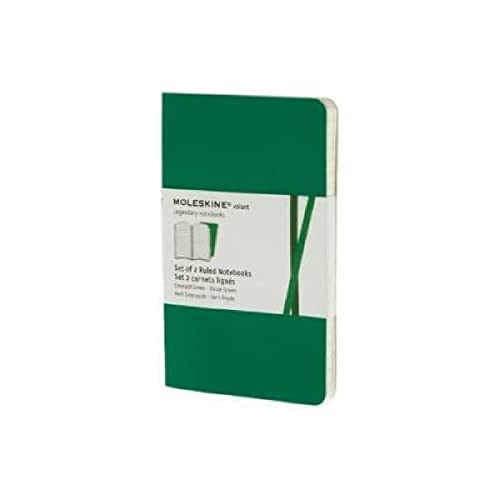 Volant notebooks ruled. Large, emerald green (Moleskine Volant)