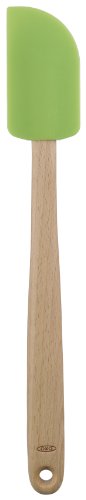 OXO Good Grips - Esp tula de silicona de madera, color lima
