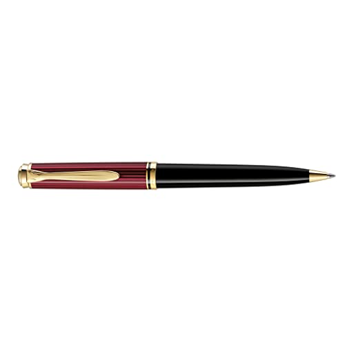 Pelikan Fine-Writing 816540 Souverän 800 - Bolígrafo (mecanismo de giro, en caja plegable), color negro y rojo