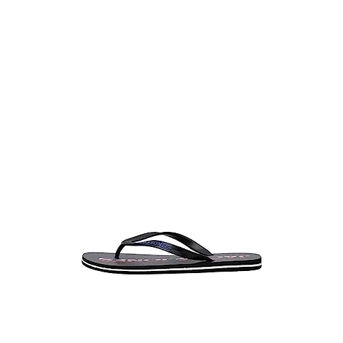 JACK & JONES Chanclas JFWLOGO FLIP para hombre, color antracita, talla 44/45 EU, antracita, 44/45 EU