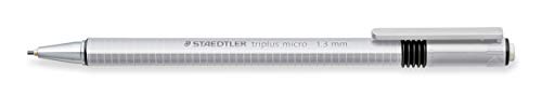 STAEDTLER Triplus micro 774 13-80. Portaminas triangular. Caja con 10 portaminas de color gris y 1,3 mm.