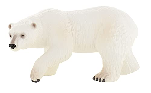 Bullyland 63537-Figura de Juego, Oso Polar, Aprox. 74 cm de Altura, Figura Pintada a Mano, sin PVC, para Que los niños jueguen con la imaginación, Multicolor (63537)
