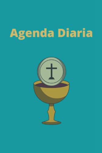 Agenda Diaria: Agenda cristiana, Fondo Turquesa Oscuro, 6x9 pulgadas, sección de notas o apuntes