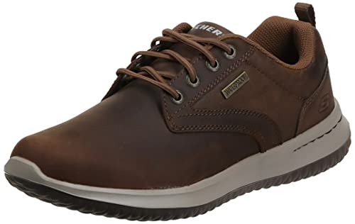 Skechers Delson Antigo, Zapatos Oxford Hombre, Marrón (Brown CDB), 42 EU