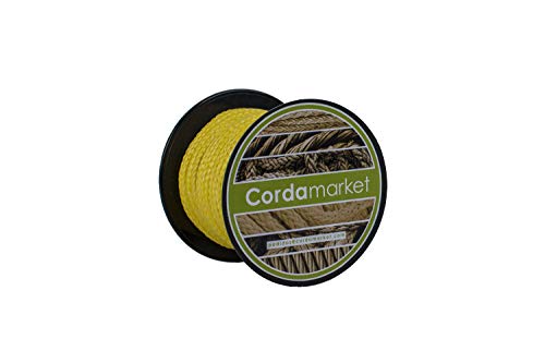Cordamarket Driza Dyneema 3mm, Cuerda Adultos Unisex, Amarillo (Yellow), 3mm A 15mts