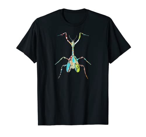 Arte de collage de Mantis de oración único para insectos amantes de los insectos Camiseta