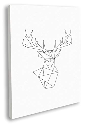 Artesta Cuadro en lienzo Minimal deer (50x70)