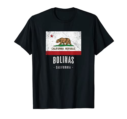 BOLINAS California | Cali City CA USA Ciudad Bandera - Camiseta