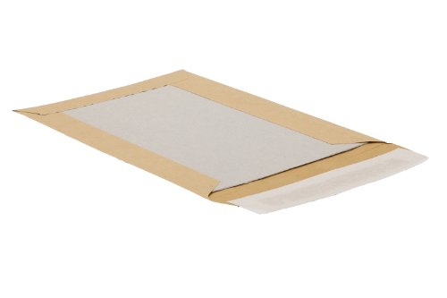 Bong 14616 - Sobres A3 (papel de estraza 120 g/m², reverso de cartón gris 450 g/m², cierre autoadhesivo, 100 unidades), color marrón