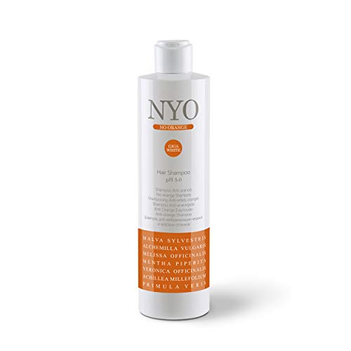 FAIPA Cosmetics NYO Champú NO ORANGE 300ml- Champú anti-anaranjado con extractos vegetales blanqueadores. Neutraliza el reflejo rojo anaranjado del cabello teñido
