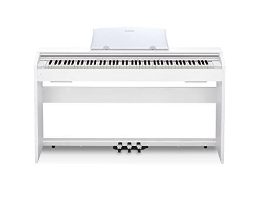 Casio PX-770WE 88keys Blanco piano digital - Teclado electrónico (18 W, 1391 mm, 299 mm, 798 mm, 31,5 kg, USB Tipo B)