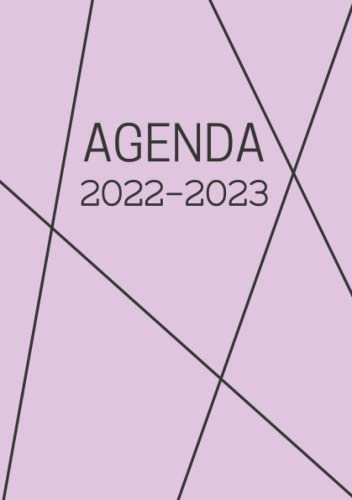 Agenda 2022 2023: Scolaire Violet Pastel | Format A5 Journalier Quotidien en Français | Fille Garçon College Lycee Etudiant Primaire