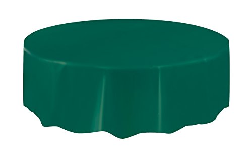 Mantel de Plástico Redondo - 2,13 m - Verde Bosque