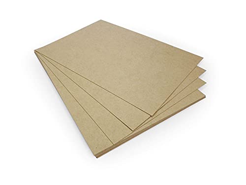 Papel de estraza Nature-Eco DIN A4, cartón de 380 g, Estable, extrafuerte, Papel Reciclado, Alta Resistencia a la flexión, ecológico (10, cartón)