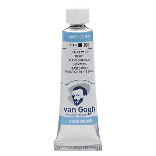 Van Gogh Watercolour - Tubo de 10 ml, color blanco extra opaco - Serie 1