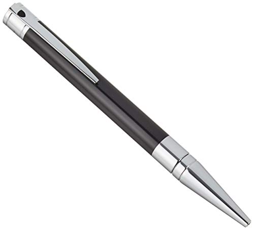 S.T Dupont D-265200 - Bolígrafo de punta redonda (acabado cromado), color negro