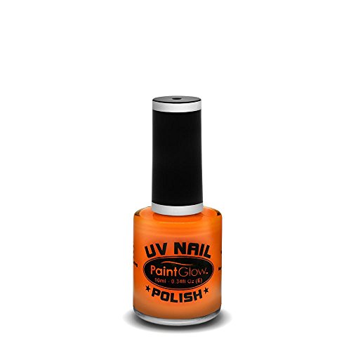 Smiffy's 46027, UV Esmalte de Uñas, Color Naranja, 12 ml