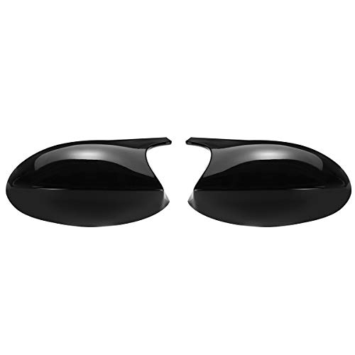 Viviance 2 Piezas Reemplazo de la Cubierta Tapa del Espejo retrovisor del Coche Negro Brillante Izquierdo y Derecho Compatible con BMW E81 E82 E87 E88 E90 E91 2005-2007 E92 E93 2006-2009 M3 Style