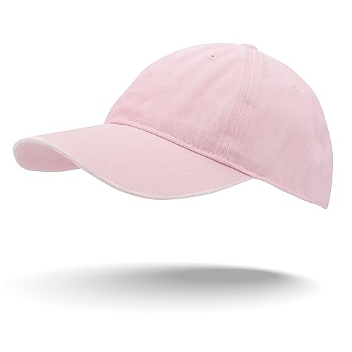 Colours & Beauty Sombrero Béisbol Unisex Adultos Algodón Estilo Vintage Ajustable Color Rosa Claro | Sombrero Mujer Visera | Gorra Hombre Visera | Sombrero Verano | Gorra De Sol | Snapback Hat