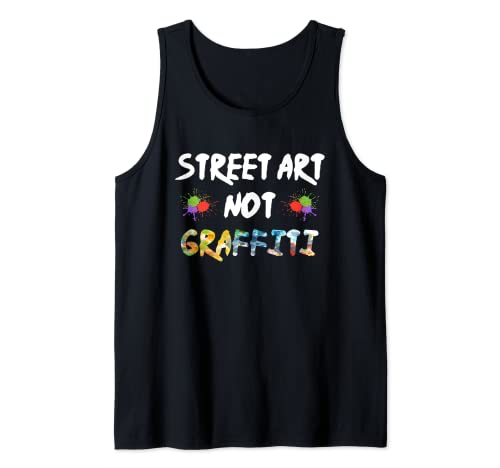 Arte callejero no graffiti - Expresión artística no crimen Camiseta sin Mangas