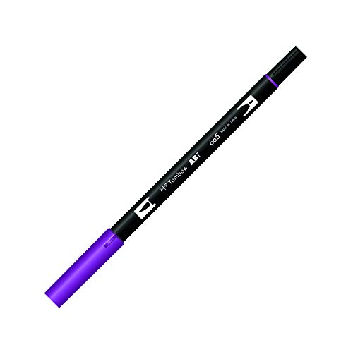 Tombow - Rotulador de punta doble, color morado (665 Purple)