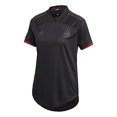adidas Alemania Temporada 2020/21 Camiseta Segunda equipación, Unisex, Negro, L