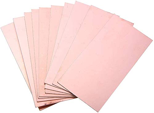 mdtep 10pcs 10x20cm doble cara cobre P & CB Junta F-R4 Fibra de vidrio tablero pequeño componente