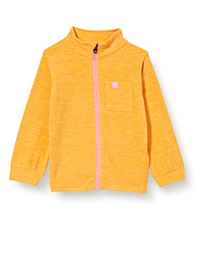 Color Kids Mini Fleece Jacket Melange Chaqueta de Forro Polar, Amarillo cadmio, 74 Unisex niños