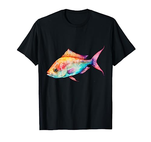 Hermoso pez colorido, camiseta colorida acuarelas mar del sur Camiseta