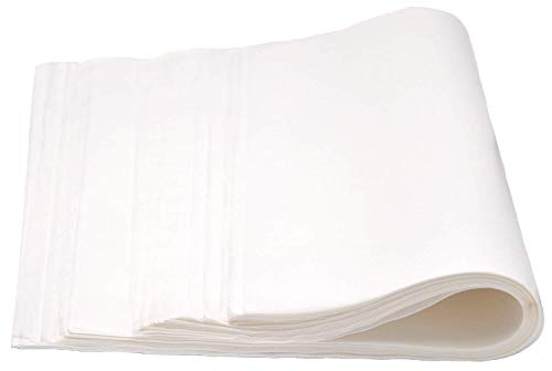 Papel sulfurizado a base de cera no adhesiva, de calidad restaurante, para cera seca, color blanco (9,1 x 12,9