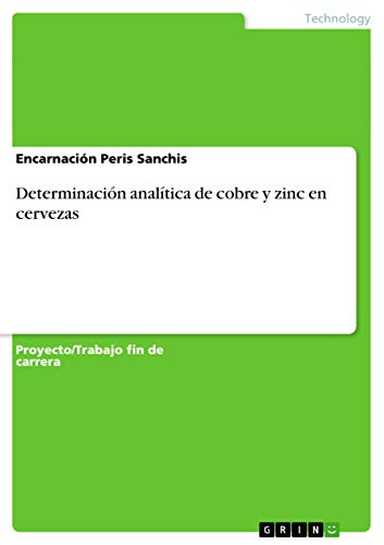 Determinación analítica de cobre y zinc en cervezas