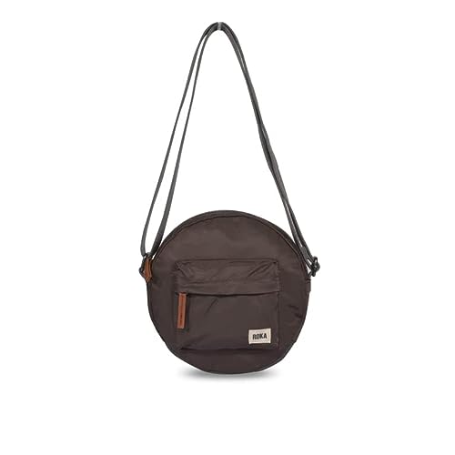 Roka London Paddington B Crossbody Sostenible Nylon Nuevas Temporadas Colores, marrón chocolate, Small