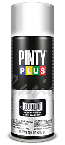 PINTYPLUS BASIC Pintura en spray 520cc Satin. Negro 9005