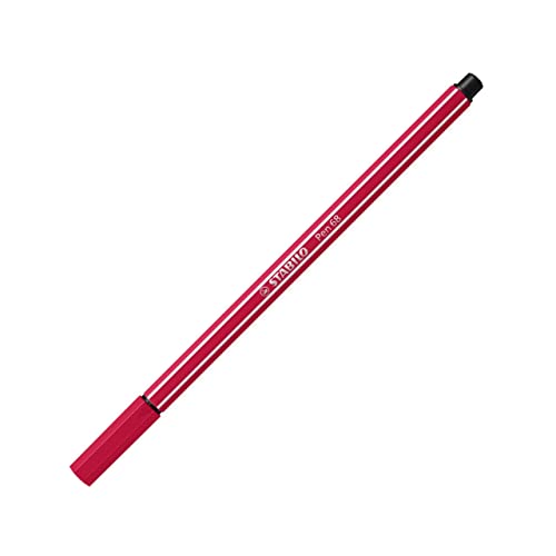 Rotulador premium STABILO Pen 68 color rojo oscuro