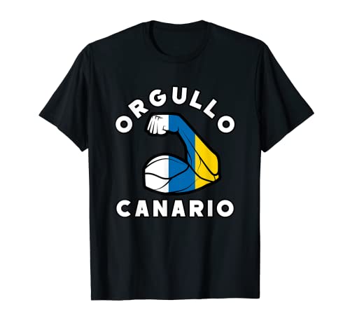 Orgullo Canario - Diseño con Bandera de Canarias Camiseta