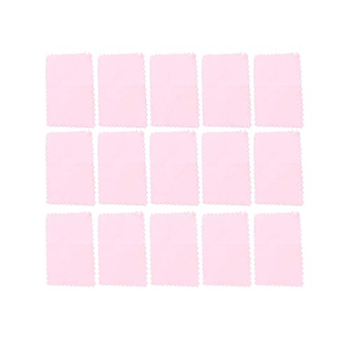 Holibanna 30Pcs Paños de Limpieza de Joyas Solución de Paños de Pulido para Plata Oro Diamante Platino Joyas Piedras Preciosas Rosa