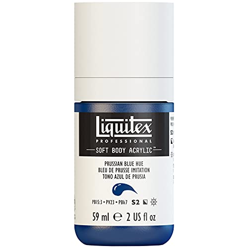 Liquitex Soft Body-Pintura acrílica, Tono Azul de Prusia, 59 ML