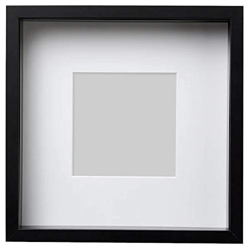 Ikea Sannahed - Marco de fotos (25 x 25 x 4 cm, tamaño exterior: 27 x 27 cm), color negro