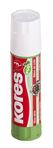 Kores - Pegamento ecológico, adhesivo fuerte, seguro y no tóxico para manualidades y manualidades, respetuoso con el medio ambiente, paquete de 2 x 20 g
