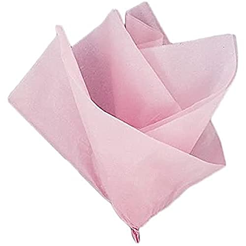 Unique-Paquete de 10 hojas de papel de seda, color rosa claro, (6288)