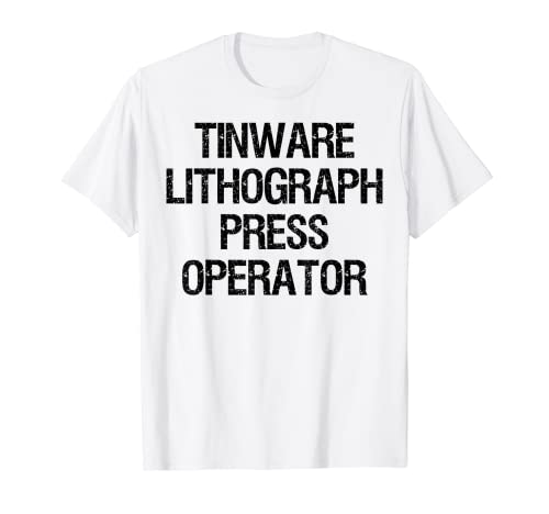 Tinware - Prensa de litografía Camiseta