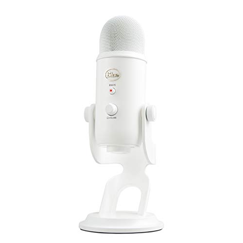 Logitech for Creators Blue Yeti Micrófono USB para Grabación, Streaming, Gaming, Podcasting en PC y Mac, Micro de Condensador para Ordenador con Efectos Blue VO!CE, Soporte Ajustable, Plug&Play Blanco