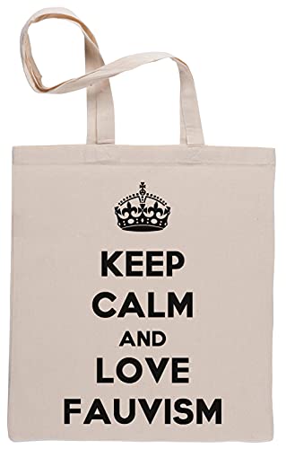 Keep Calm and Love Fauvism Bolsa De Compras Shopping Bag Beige