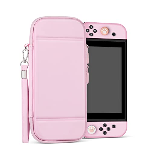 TNP - Funda de transporte para Nintendo Switch (rosa claro), color rosa