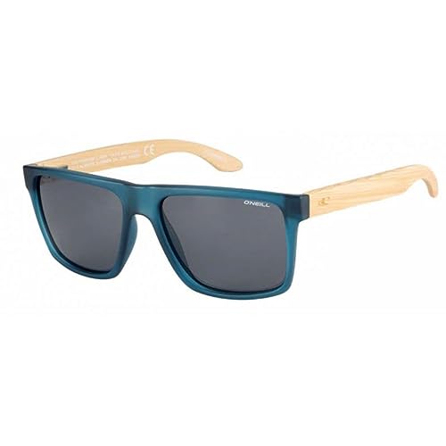 O'Neill Men's Polarized Sunglasses - Matte dark blue / Bamboo / Solid brown Lens - ONHARWOOD2.0-105P size 57-17-142 mm…