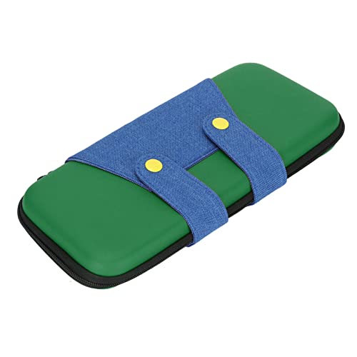 Bolso de Almacenamiento de Juegos de Carcasa Dura, Estuche de Viaje de Juegos de Gran Capacidad a Prueba de Arañazos a Prueba de Polvo para Consola de Juegos(Azul verdoso, para Switch)