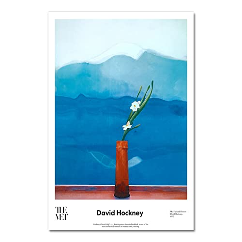 GZGBMD Exposición de Obras de Arte Pintura en Lienzo David Hockney Póster Arte Abstracto de la Pared David Hockney Impresiones Cuadros Modernos Decoración para el hogar 40x60cm X1 Sin Marco