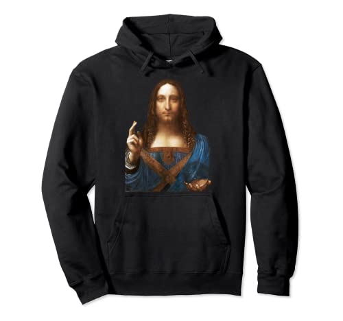 Leonardo da Vinci - Salvador Mundi (Salvador del mundo) Sudadera con Capucha