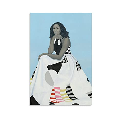 Póster de Amy Sherald con retrato de pintor americano, lienzo y arte de pared, póster moderno de decoración familiar, 40 x 60 cm