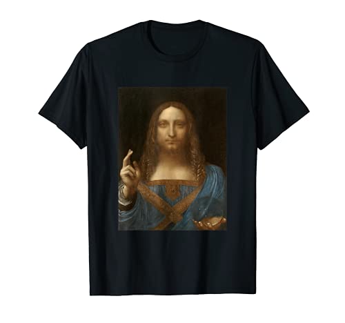 Salvador de Leonardo Da Vinci Mundi Camiseta